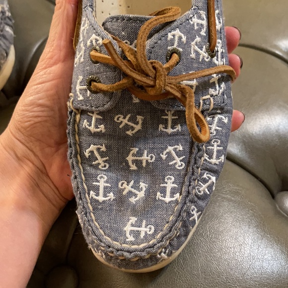Sperry for J.Crew anchor embroidered boat shoes - Picture 6 of 6